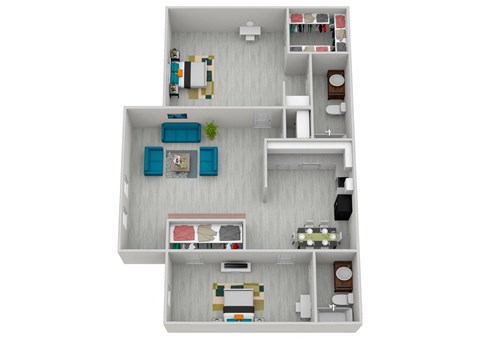 a floor plan of a 1 bedroom192 sq ft floor plan